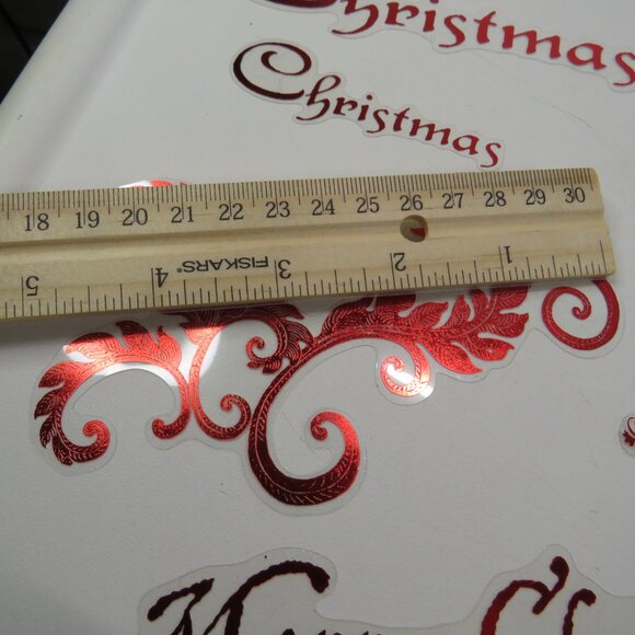 K & Company Dark Red Metallic Acetate w silver backed stickers 1 new 1 opened pk - Picture 10 of 10